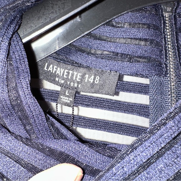 Lafayette 148 Mod Sheath Dress in Ink NWT - L - Picture 8 of 9